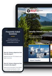 Client website CMS admin screenshot